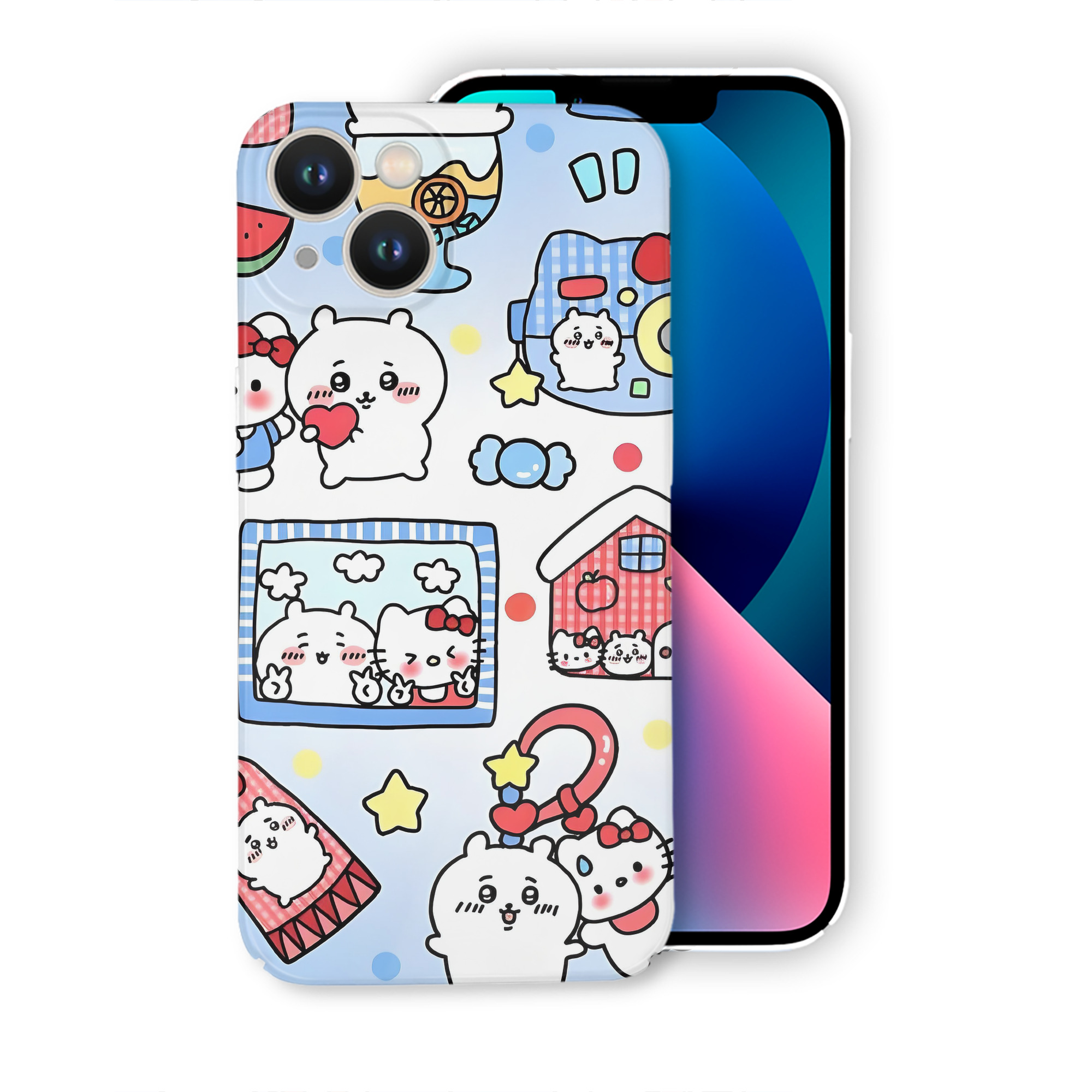 （画像用） ちいかわ Chii-kawa 【iPhone 14シリーズ対応】ハードケース